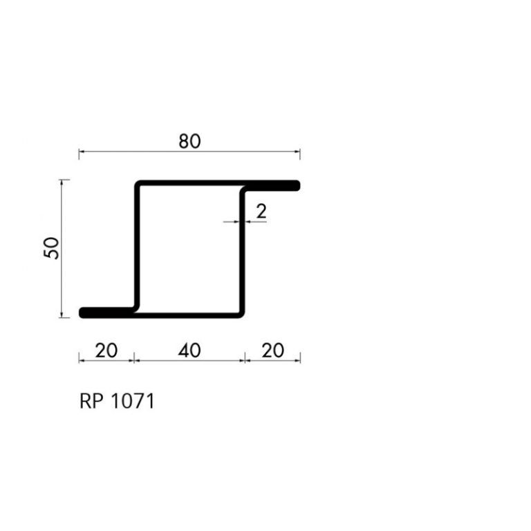 Staal profiel RP 1071-AA  S235JRG2 - 6,000