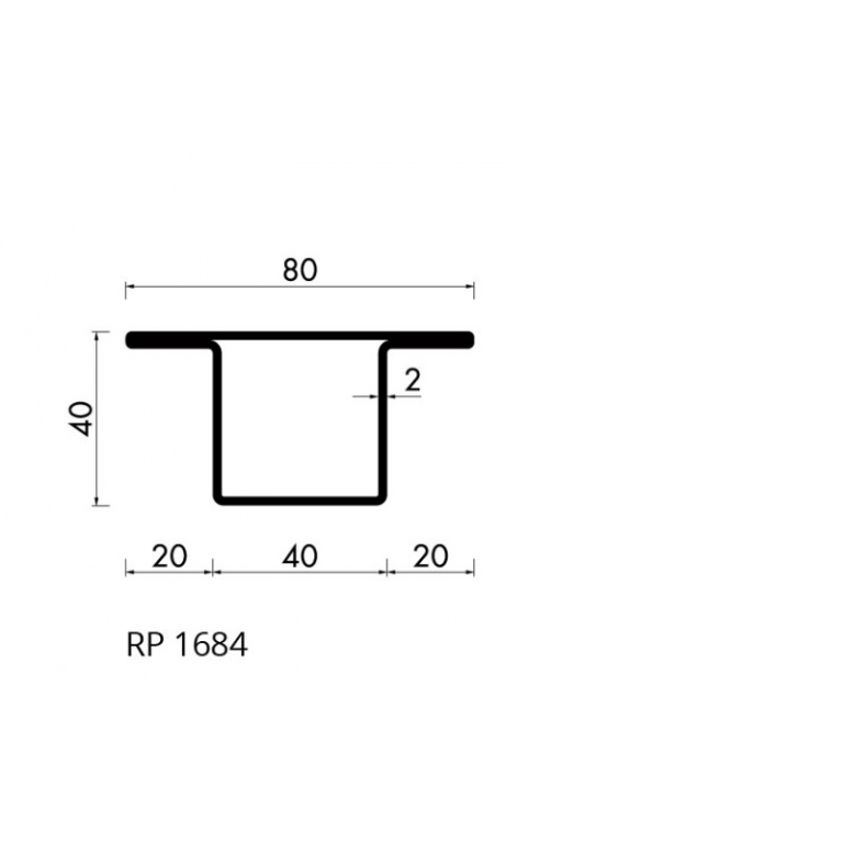 Staal profiel RP 1684-AA S235JRG2 - 6,000
