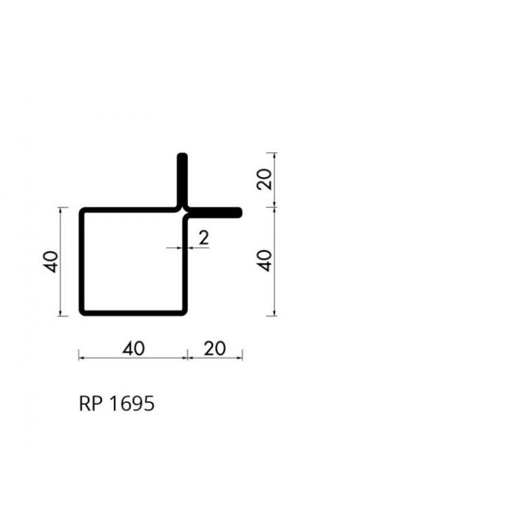Staal profiel RP 1695-AA S235JRG2 - 6,000
