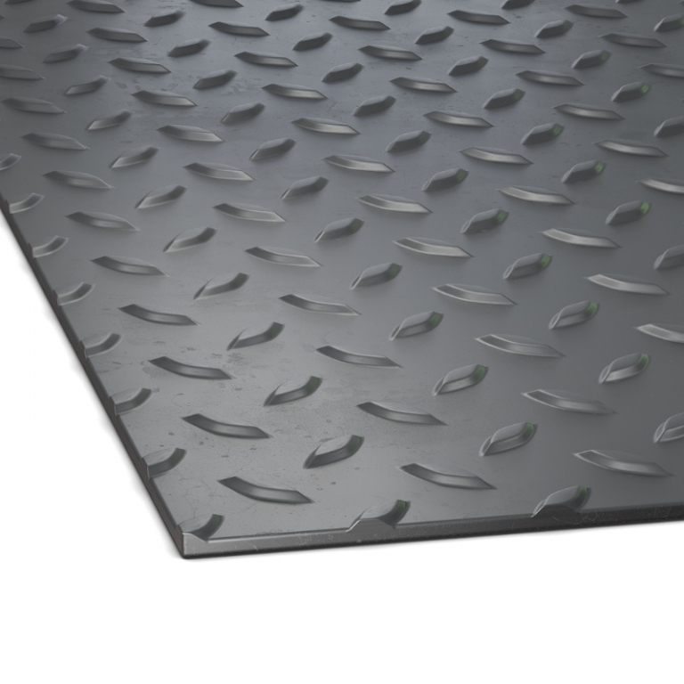Staal plaat 2500 x 1250 x 8 mm WGW tranen S235JR